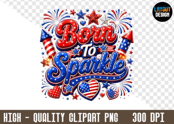 4th of July Typography PNG Clipart: Vibrant Designs for Every Project